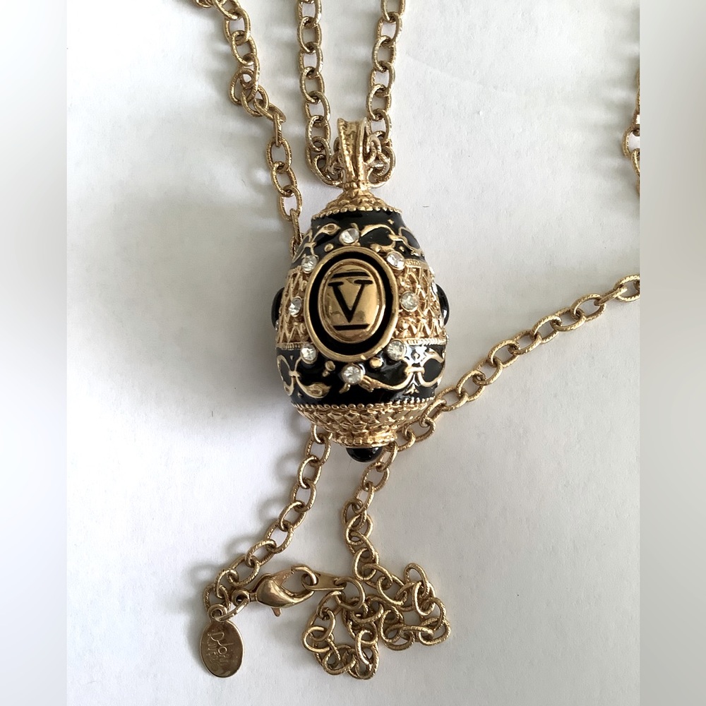 Joan Rivers Vintage Faberge Egg Necklace